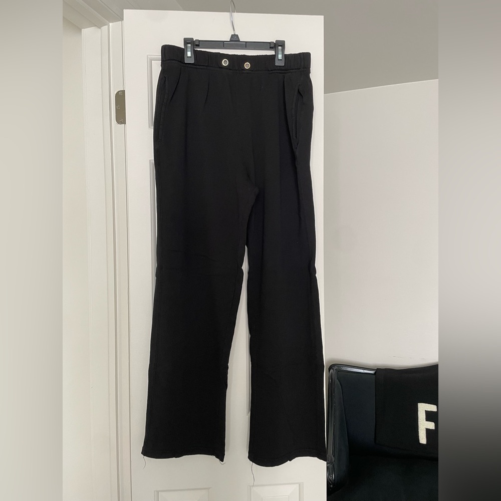 Les Tien Lightweight Jersey lounge pants small black